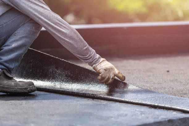 Professional Basement Waterproofing technician working in Forest Lake, MN